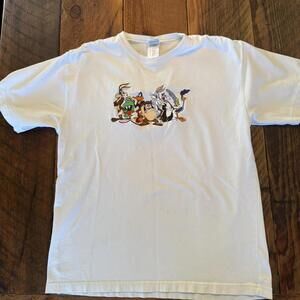 Vintage embroidered Looney Tunes tee from 1999